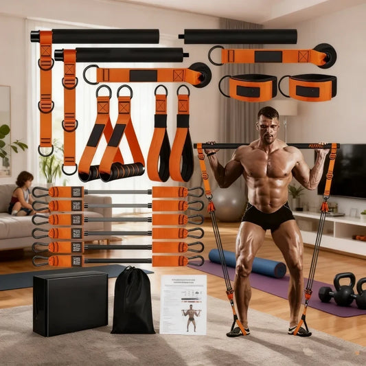 Portable Pilates Bar and Resistance Band